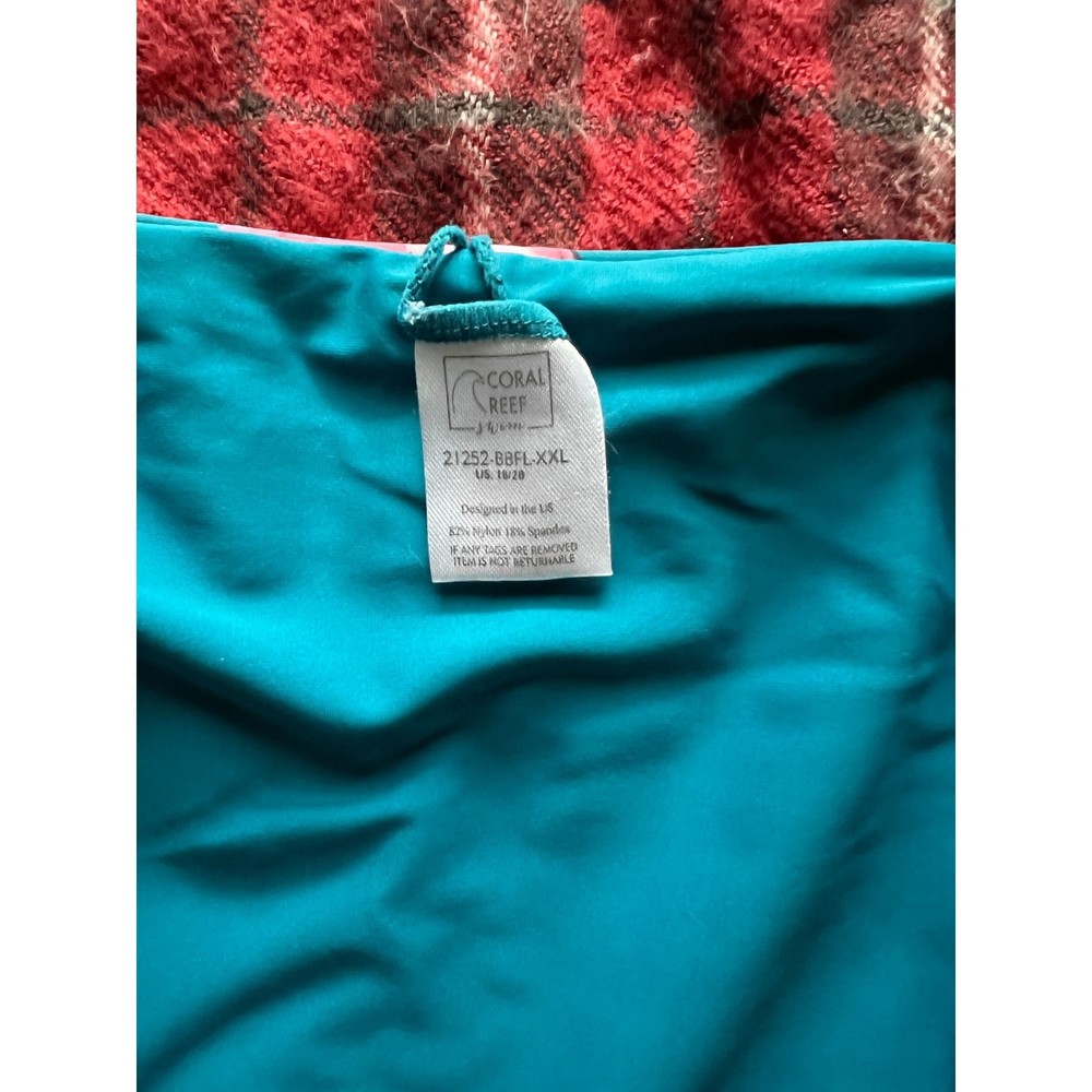 Coral Reef Plus Size High Waisted Bottoms